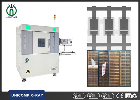 opinião oblíqua do tubo AX9100 Unicomp X Ray Machine FPD do fim 5um para a inspeção de IC Semicon