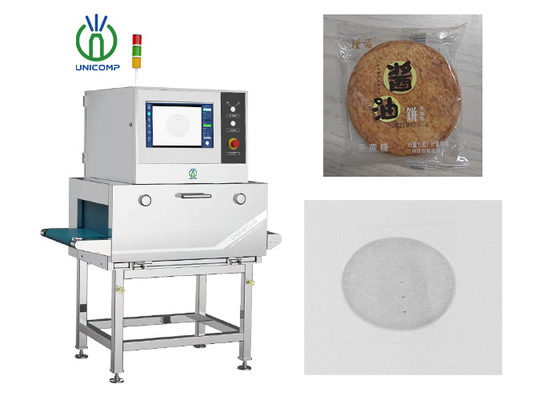 Materiais estrangeiros Máquinas de inspecção de raios X de pedra / vidro / metal para embalagens alimentares