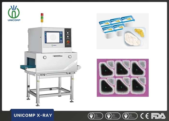 Sistema de inspecção por raios-X de alimentos para a verificação de substâncias estranhas nos alimentos embalados