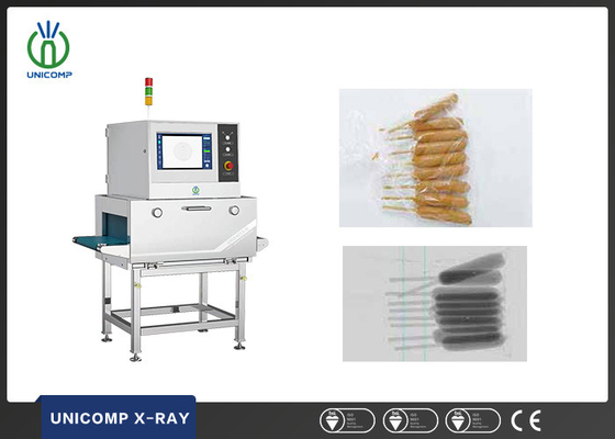 Máquina de inspecção por raios X de alimentos para verificar substâncias estranhas nos alimentos embalados