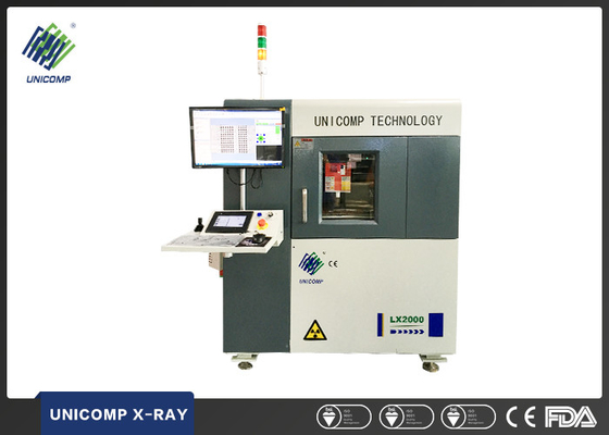 Armário em linha da máquina da eletrônica X Ray, modo do movimento do CNC do sistema de inspeção do raio X