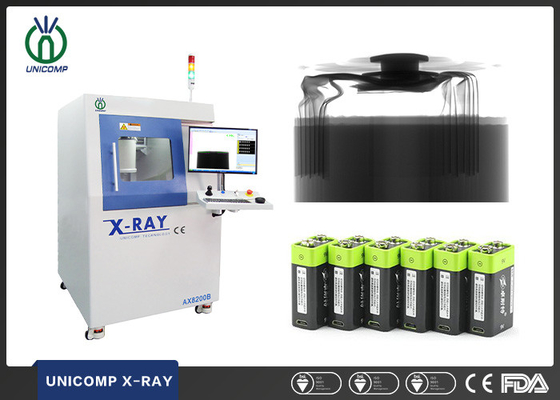 Máquina de raio X autônoma AX8200B do microfocus 5um para a inspeção do misalighment do enrolamento de bobina da pilha de bateria do lítio