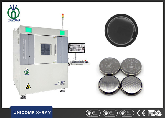 Microfocus X Ray Machine de Unicomp para a verificação da qualidade da pilha do botão do lítio de TWS