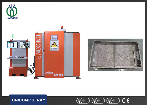 A máquina de raio X de Unicomp UNC160 para o alojamento de bateria do lítio de EV morre testes do NDT da porosidade das quebras da carcaça