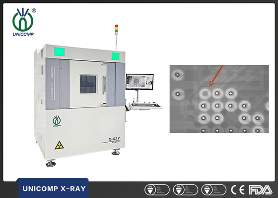 Raio X AX9100 do microfocus 130kV de Unicomp do manfuacturer das máquinas de raio X de China com opinião oblíqua de 2.5D FPD para PCBA IC BGA PTH