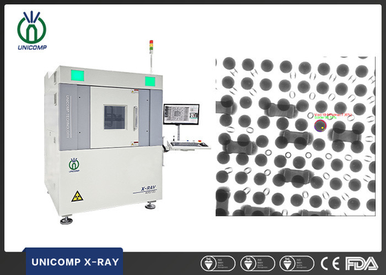 Unicomp AX9100 X Ray Inspection Equipment 130KV fechou a imagem do tubo FPD para BGA PCBA