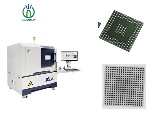 Máquina de raios X de tubo fechado SMT IC com ponto de foco de 5 micrões Unicomp AX7900