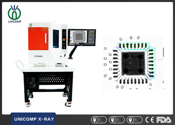 Unicomp 90kV 5um fechou a eletrônica X Ray Machine For SMT PCBA BGA do tubo