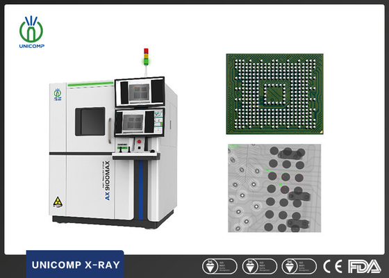 Placas eletrônicas Máquina de raios-X 2D e 2.5D AX9100MAX Com Tabela de Rotação de 360 Graus Para BGA&amp;PCB