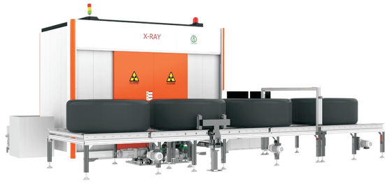 Máquina de raios-X NDT avançada da série UNL para inspecção de pneus DR U tipo detector de matriz de linha