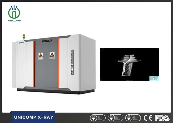 Máquina de tomografia por raios-X de alta resolução Unicomp UNCT3200 para ensaios não destrutivos de lâminas de motor