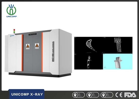 Máquina de tomografia computadorizada de raios-X de alta precisão para inspecção 3D de lâminas de motor