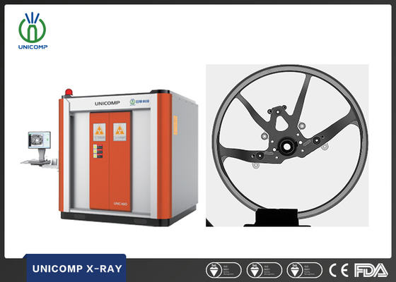 Máquina de inspecção de raios-X de 160 KV Unicomp UNC160 para inspecção de fundições de alumínio de peças automotivas