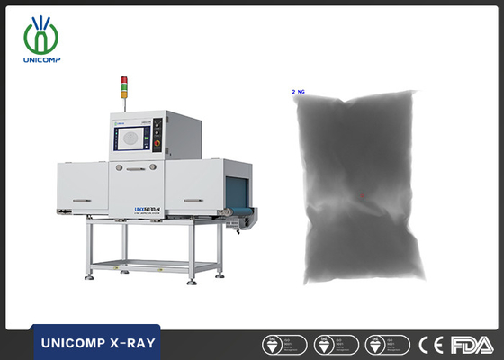 Unicomp UNX6030N Máquina de detecção de aço de raios X para alimentos Inspecionar objetos estranhos como aço, cerâmica, pedra, ossos, vidro