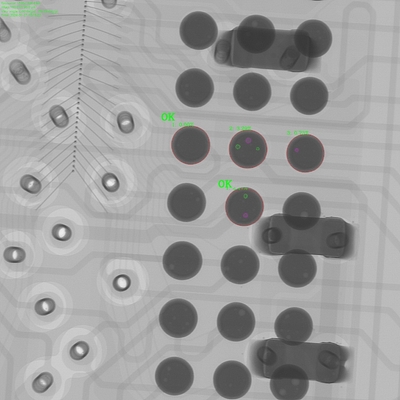 Máquina de raios X de tubo de tamanho de ponto de foco de 130KV Micron Unicomp AX9100 Modelo atualizado AX9100MAX com computadores duplos para inspeção de PCB e BGA