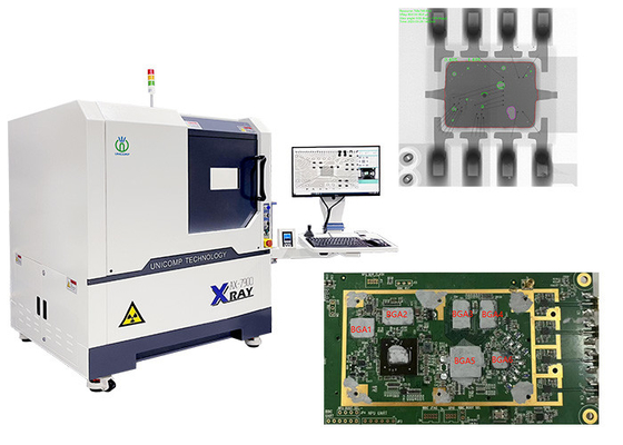 Máquina de raios-X de PCB off-line de 90 kV Unicomp AX7900 para bolas de solda IC e BGA