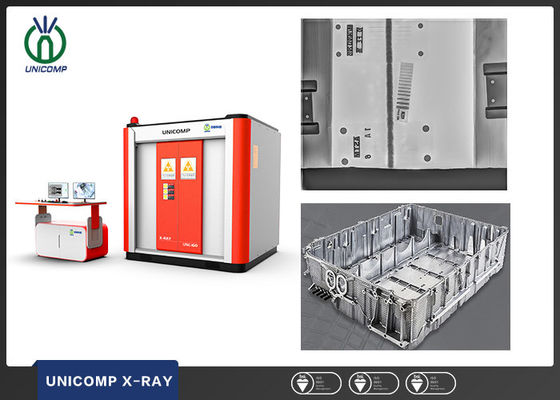 Máquina de inspecção de raios-X de alta precisão de peças de automóveis com manipulação por robô para caixa de bateria de lítio