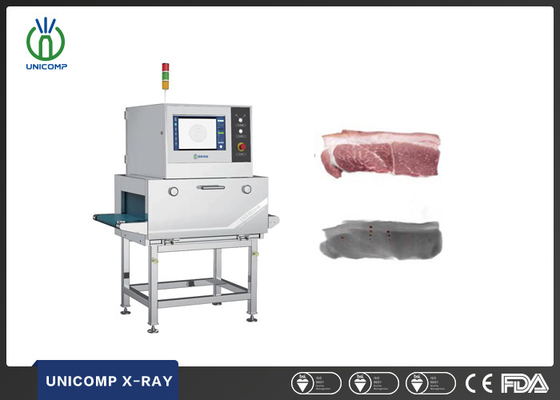 Sistema de inspecção por raios-X de materiais estranhos/osso/pedra/plástico/metal/partículas de vidro na carne/porco/bovina/frango/cordelo