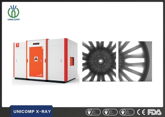 Tubos de raios-X separados Tipo 6000KG Máquina de raios-X NDT da série UNL para inspecção do eixo da roda DR