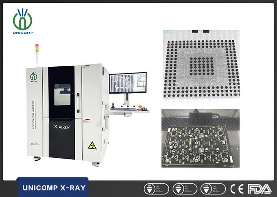 Inspecção de raios X precisa para controlo de PCB Fugas de raios X 1uSv/h Voltagem 0-110kV Ajustável