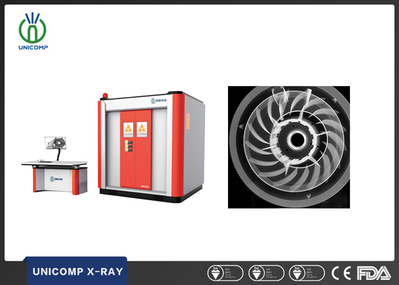 Unicomp UNC320 Raio-X identifica falhas em componentes de fundição por impressão aeronáutica