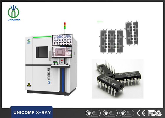 Máquina de raios-X de PCB de alta ampliação Unicomp AX9100MAX para componentes eletrônicos IC inspeção de fio de ligação