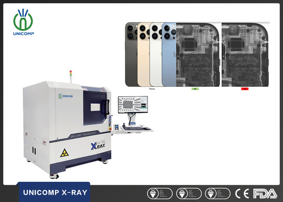 Máquina de raios-X de PCB SMT de alta resolução Micron Focus Spot Size Unicomp AX7900 para inspeção de qualidade e rachaduras no interior do celular