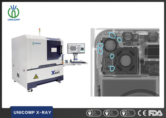 Unicomp AX7900 Máquina de raios X 2D 2.5D de altas especificações para inspeção de celulares e verificação de rachaduras