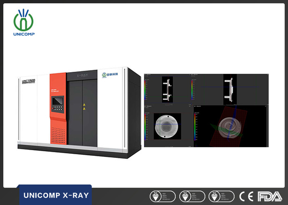 Unicomp UNCT2600 Sistema de TC 3D de alta resolução 225KV para tomografia computacional de precisão NDT para inspeção de porosidade de moldes