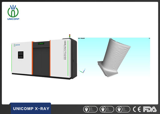 Unicomp UNCT3200 Sistema de tomografia 3D de alta resolução 450KV para análise de porosidade de lâminas de motor