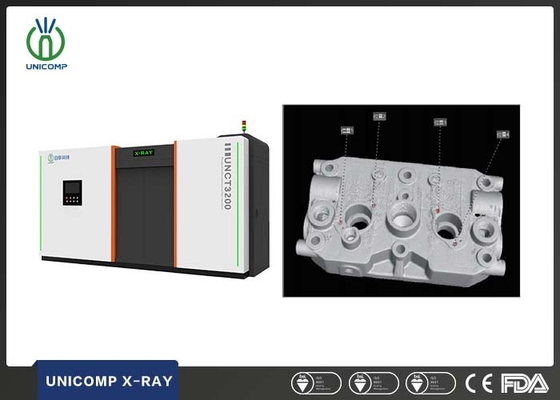 Sistema de TC Industrial Unicomp UNCT3200 de 320kV para Inspeção de Lâminas de Motor