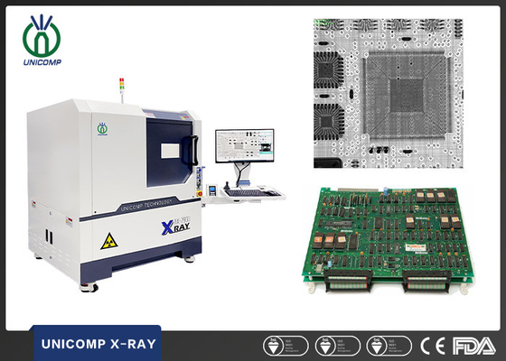 Diodo emissor de luz QFN X Ray Scanning Machine Unicomp AX7900 de PCBA BGA para o semicondutor