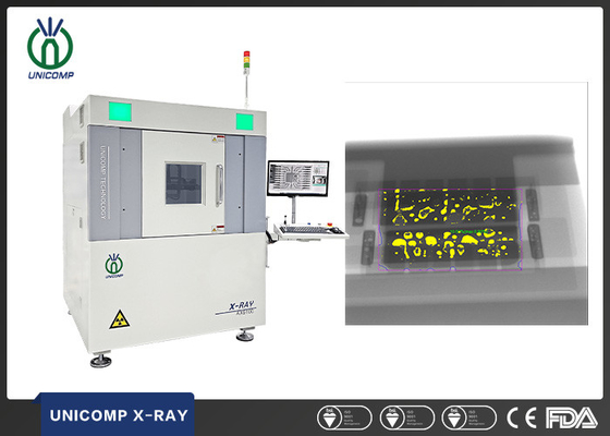 Indústria eletrónica Unicomp X Ray 130kV AX9100 para a solda do diodo emissor de luz de SMT PCBA