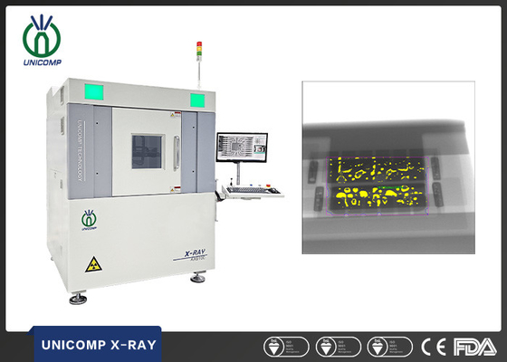 Raio X AX9100 do microfocus de Unicomp 130kV para Led PCBA que solda a medida vaga