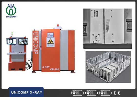 Máquina de raio X de Unicomp UMC160 NDT com o robô que segura para o det das falhas dos defeitos da solda do alojamento da carcaça de alumínio da bateria de lítio