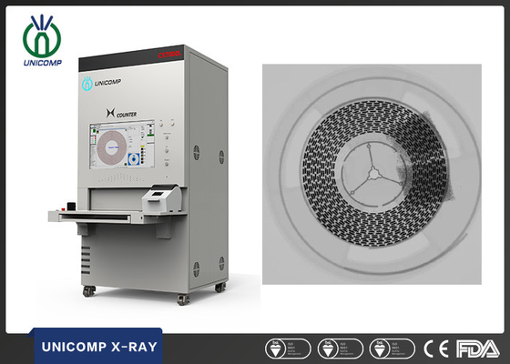 Carretel do quadrilátero de Unicomp SMD Chip Counter X Ray e bandeja de JEDEC com algoritmo do AI e apoio dinâmicos da nuvem